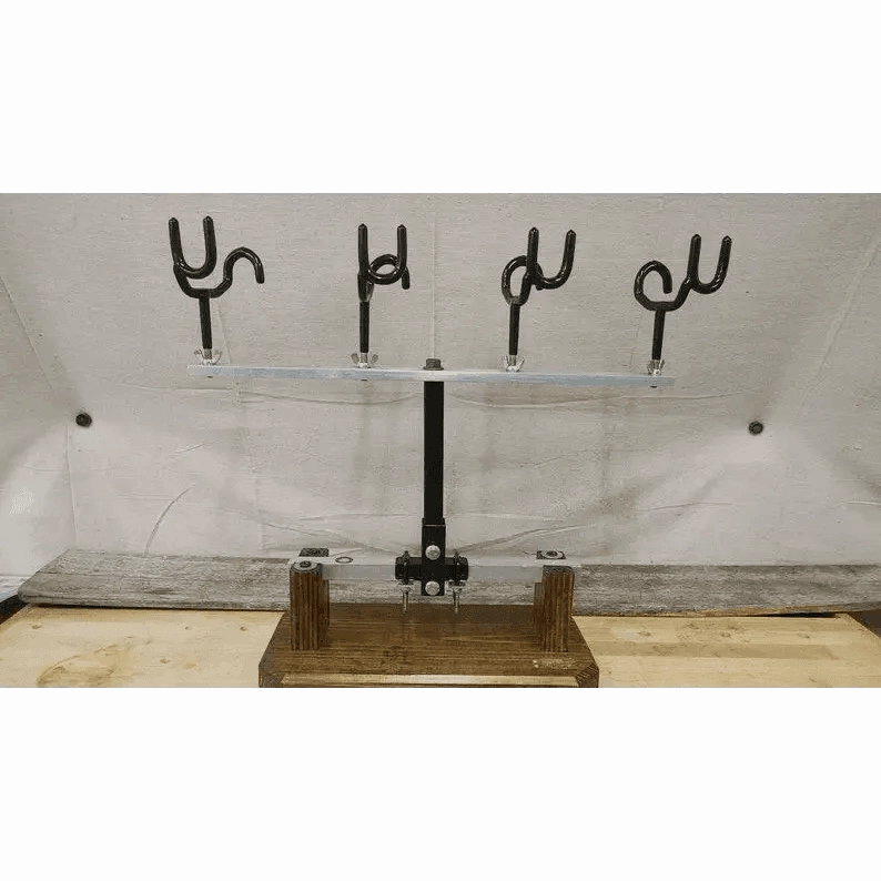 Spider Rig Fishing Rod Holder with Four Rod Positions