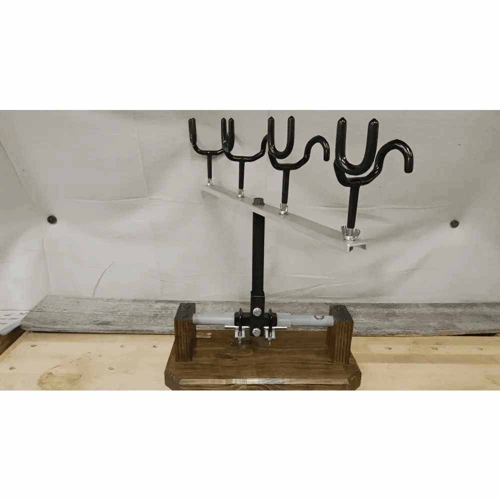 Spider Rig Fishing Rod Holder with Four Rod Positions