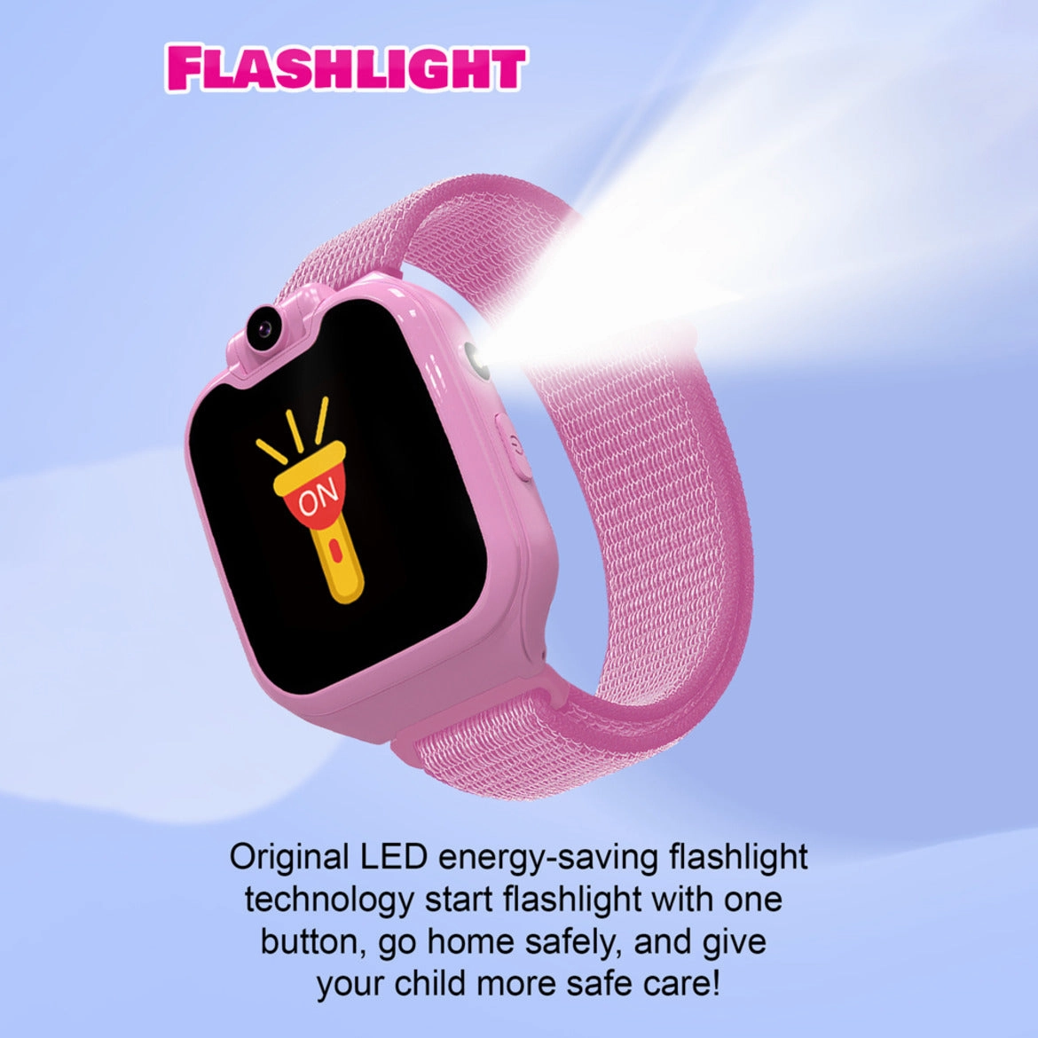 Spiky Minotaur Two-Way Calling Smart Watch - Pink
