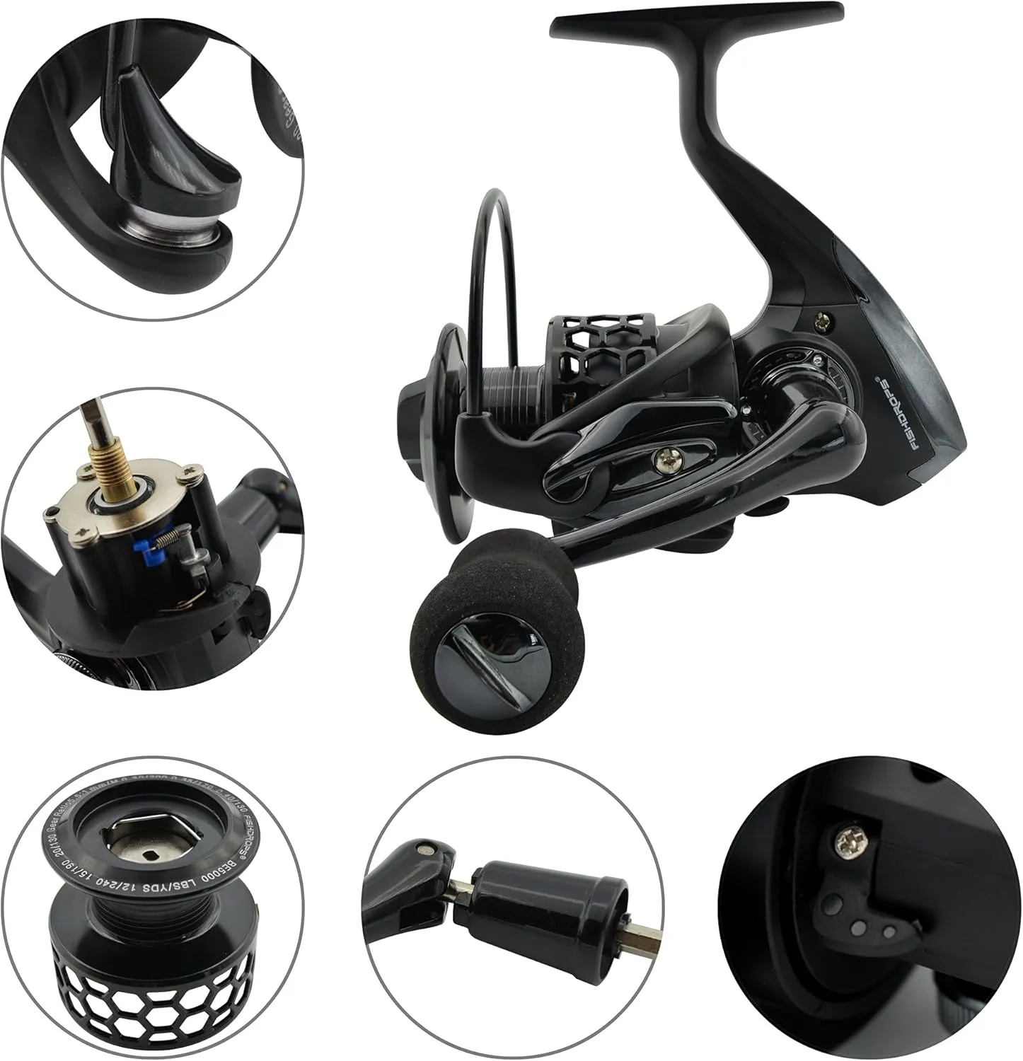 Spinning Fishing Reels 12 1BB Ultra Lightweight Carved Aluminum Spool Reels Affordable Smooth Spinning Reels