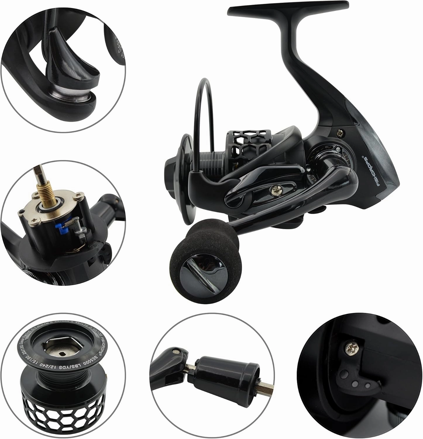 Spinning Fishing Reels 12 1BB Ultra Lightweight Carved Aluminum Spool Reels Affordable Smooth Spinning Reels