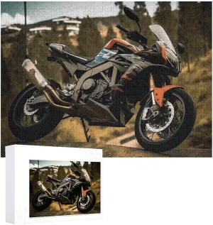 Sport Motorcycle Puzzles Jigsaw Puzzles 1000 Pieces for Adults Photos Puzzle for Family Challenging Picture Puzzle with Storage Bag Home Decor Jigsaw 29.5 x 20 Inch