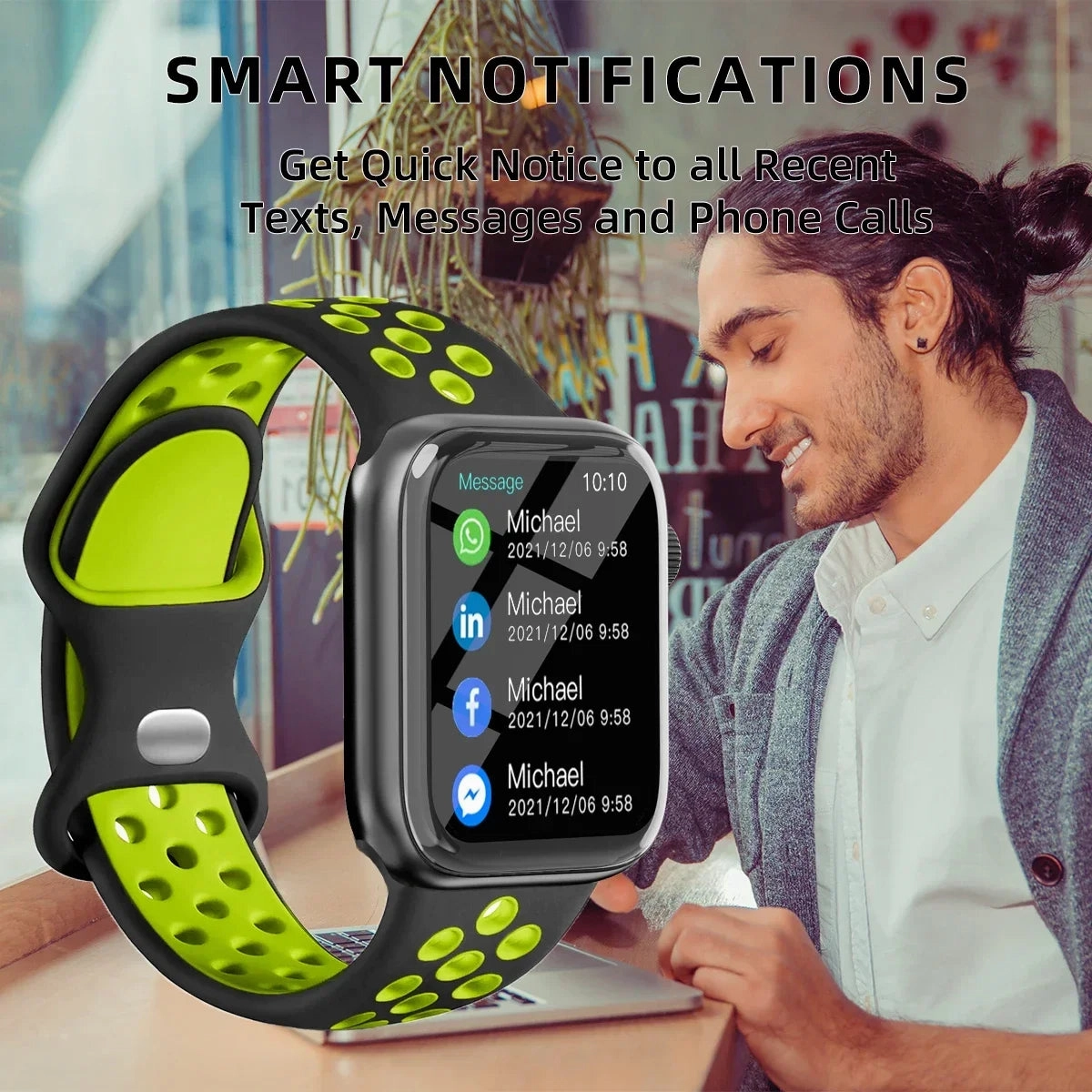 Sports Smart Watch Answer Call Message Music