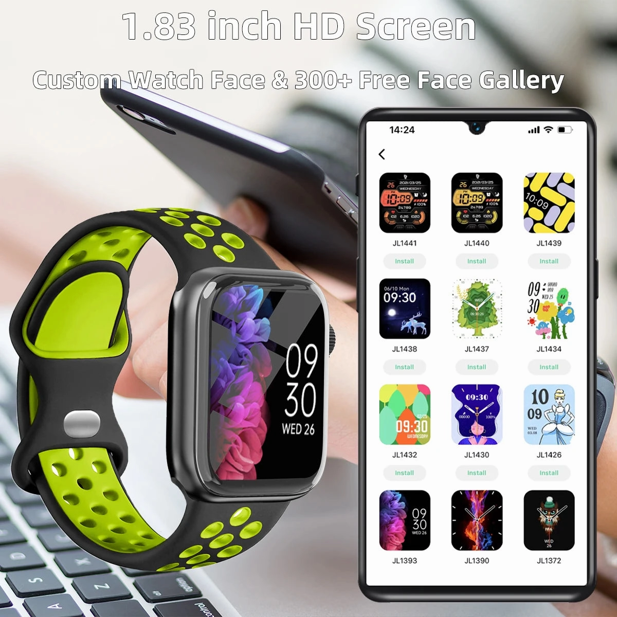 Sports Smart Watch Answer Call Message Music