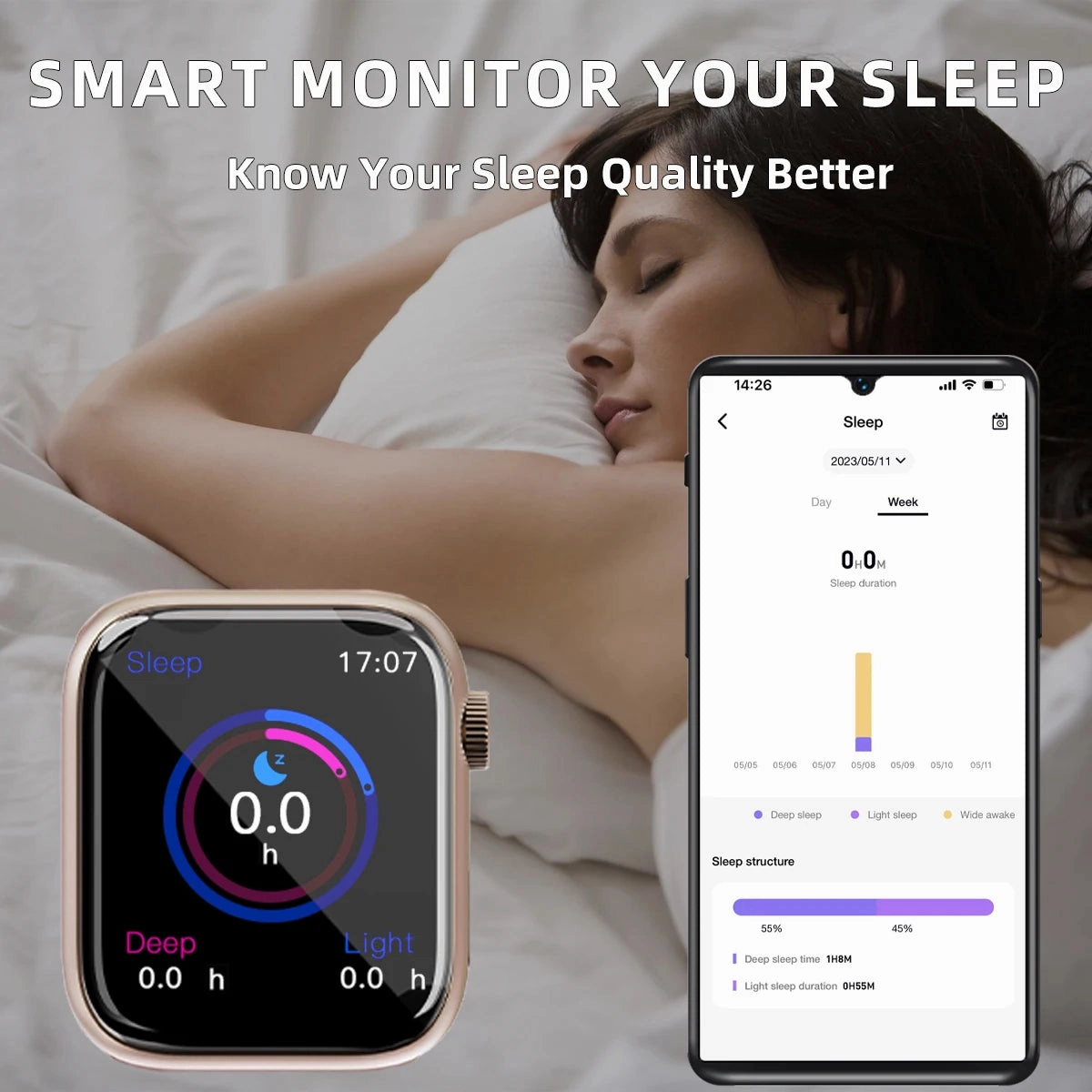 Sports Smart Watch Answer Call Message Music