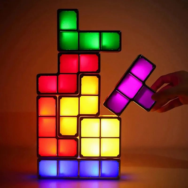 Stackable Block Puzzle Table Lamp