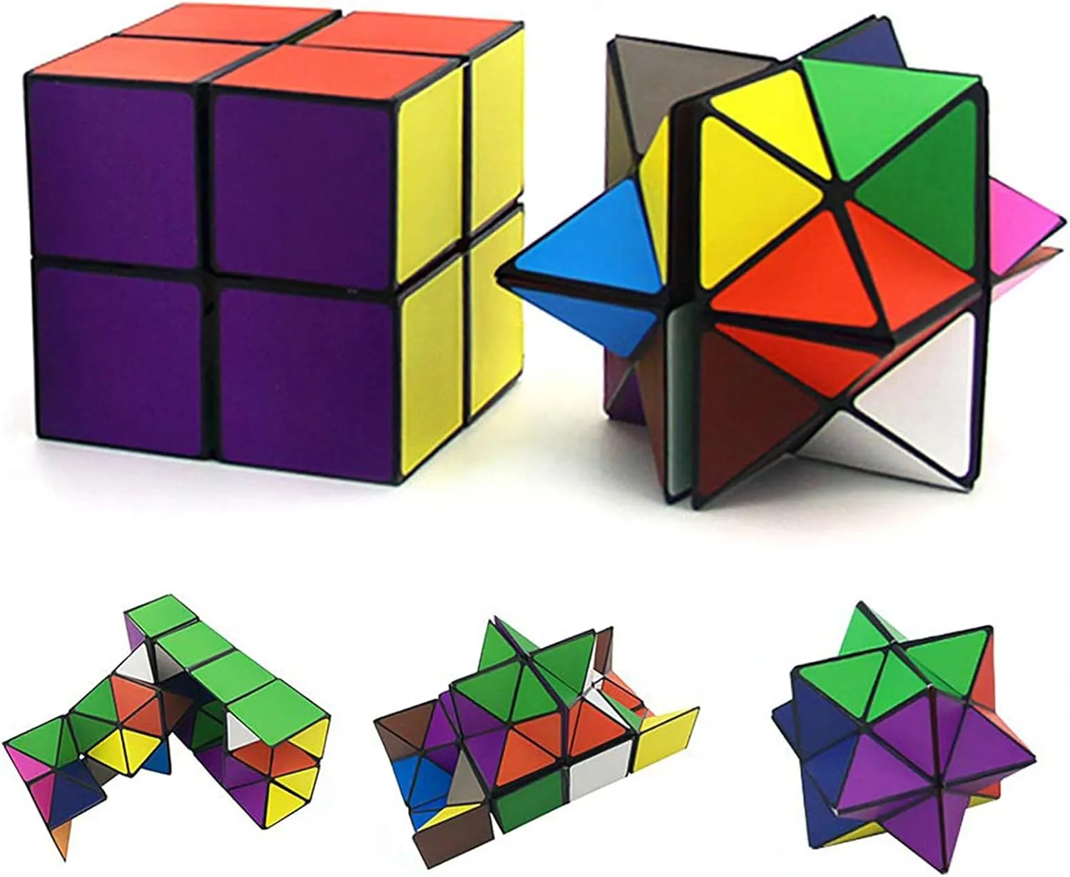 Star Cube Magic Cube Set, 2 in 1 Yoshimoto Cube for Kids and Adults, Toy for Boys and Girls Ages 8-12