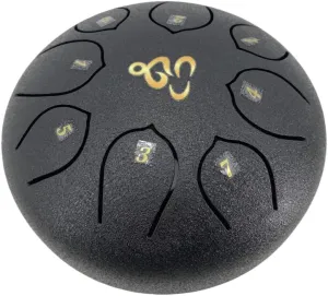 Steel Tongue Drum 6 Inches 8 Notes C Major Steel Drums Rain Chimes for Outside Percussion Instrument with Drum Mallets and Carry Bag