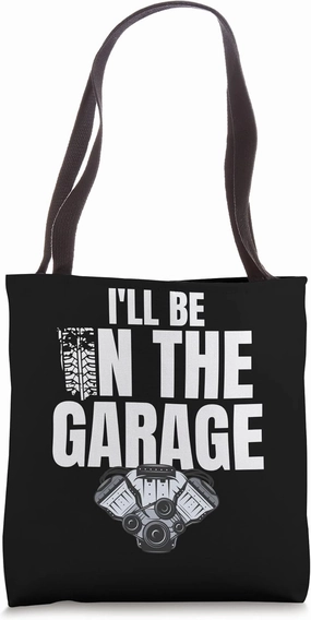 Still Playing With Blocks Engine Mechanic Horse Power Car Tote Bag