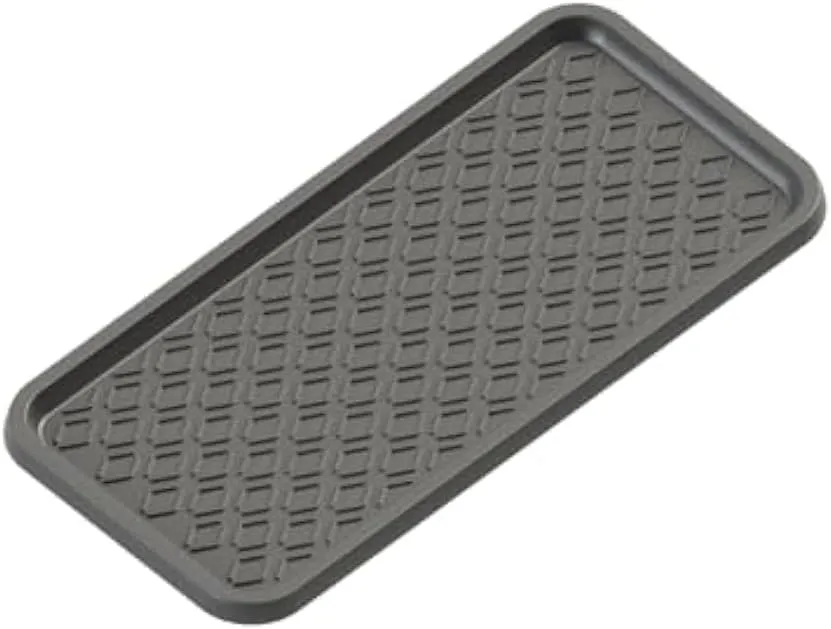 Sun Dolphin Boot Tray for Entryway Indoor, Heavy Duty Plastic Shoe Tray, Water Resistant Shoe Mat Tray Multipurpose Boot Mat