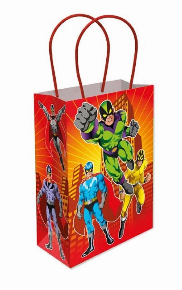 Superhero Party Bags – Pack of 12 with Fillers