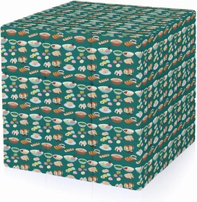 Sushi Japanese Cuisine Funny 3x3x3 Cube Smooth Lightweight Puzzle for Adult Graphic Printing Travel