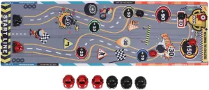 Tabletop Racing Cars Curling Game, Compact Curling Board Game Portable Tabletop Games Set for Adults Kids Families