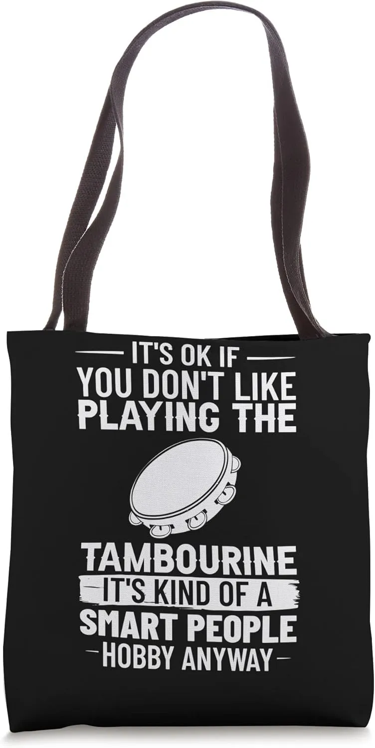 Tambourine Instrument Drum Player Music Beginner Lesson Tote Bag