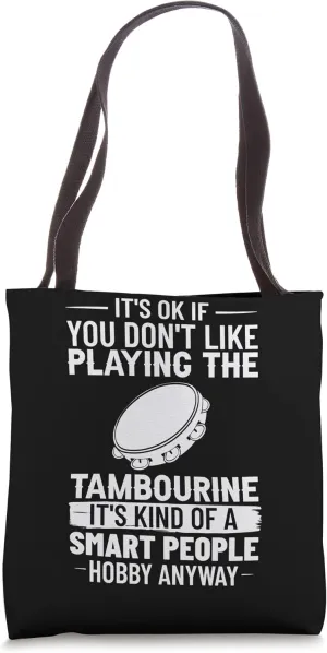 Tambourine Instrument Drum Player Music Beginner Lesson Tote Bag
