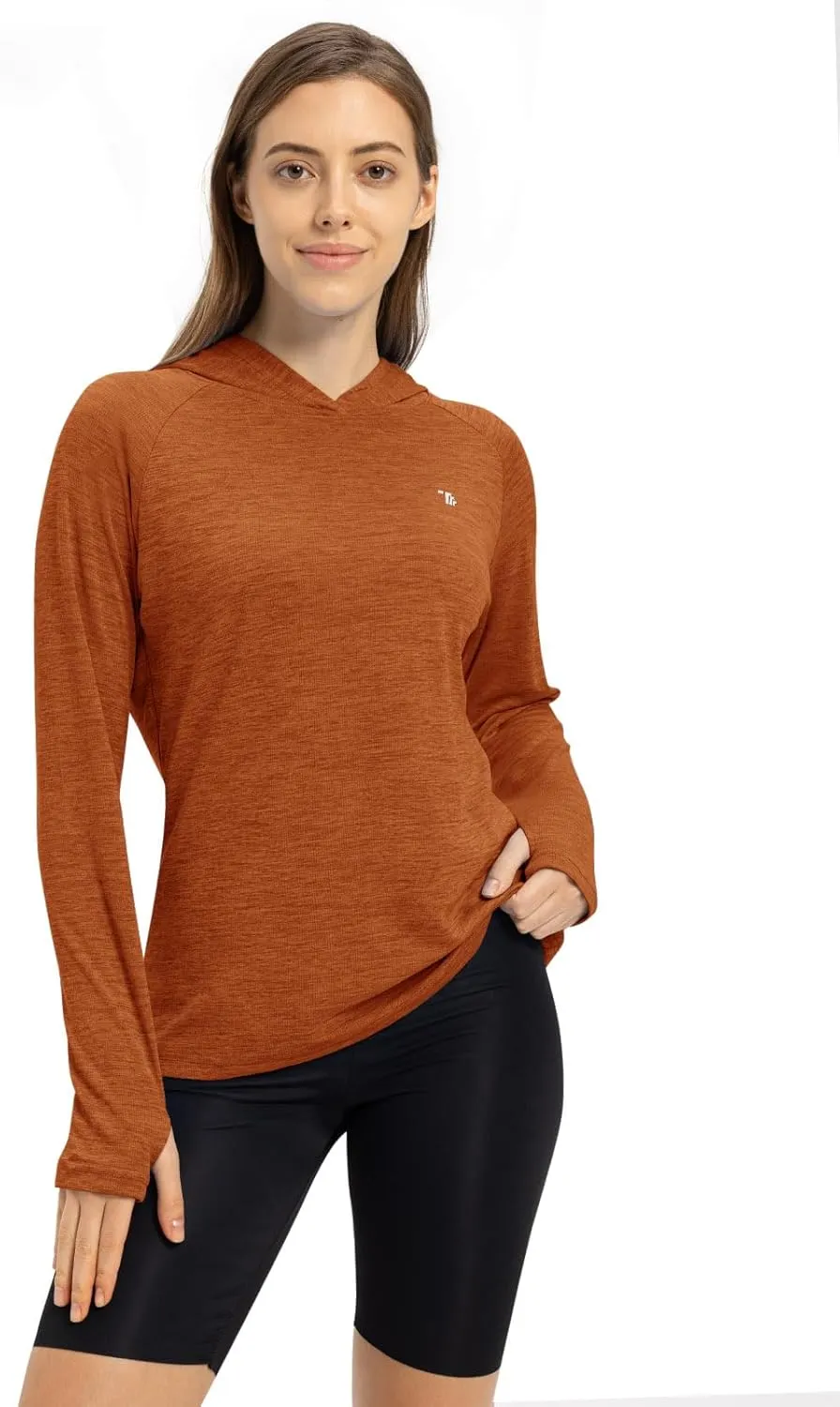 TBMPOY Womens UPF 50  Sun Protection Hoodie Shirt Long Sleeve Fishing Hiking Outdoor UV Shirt Lightweight