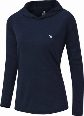 TBMPOY Womens UPF 50  Sun Protection Hoodie Shirt Long Sleeve Fishing Hiking Outdoor UV Shirt Lightweight