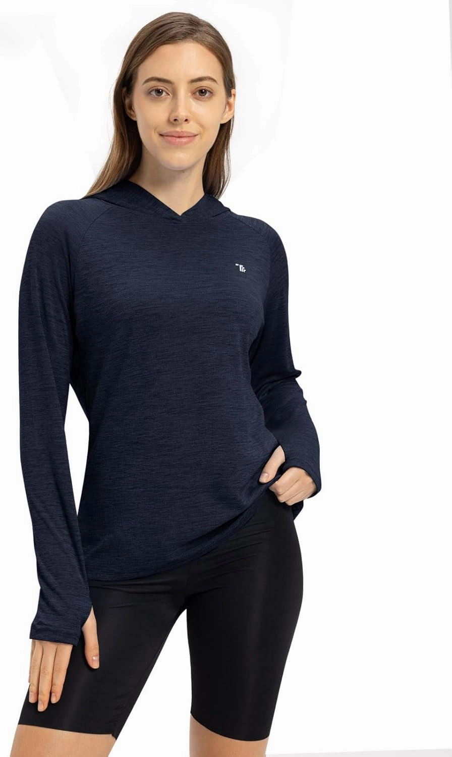 TBMPOY Womens UPF 50  Sun Protection Hoodie Shirt Long Sleeve Fishing Hiking Outdoor UV Shirt Lightweight