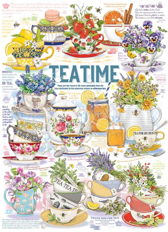 TEA TIME, 1000pcs Puzzle, Compact