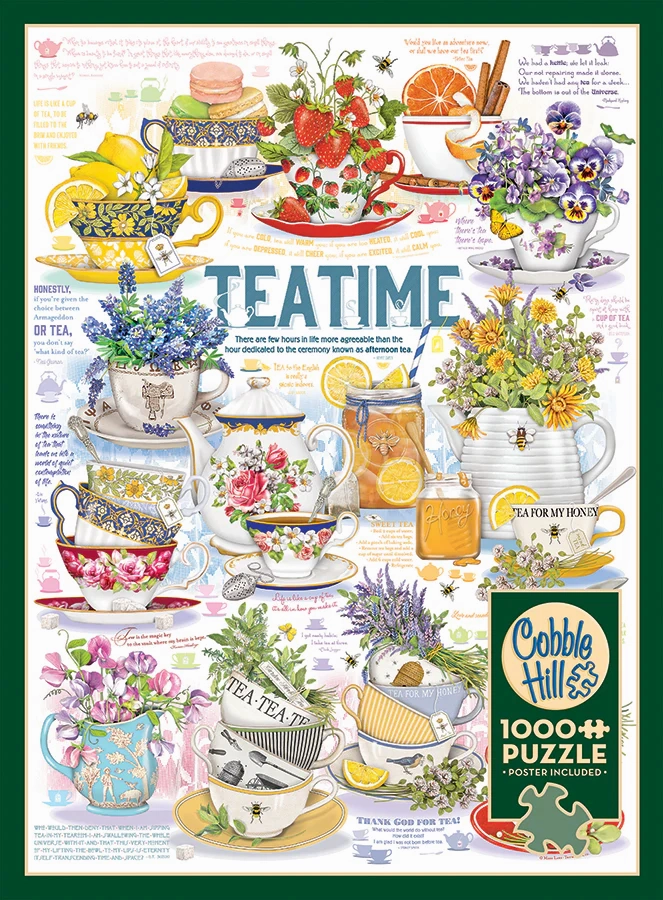 TEA TIME, 1000pcs Puzzle, Compact