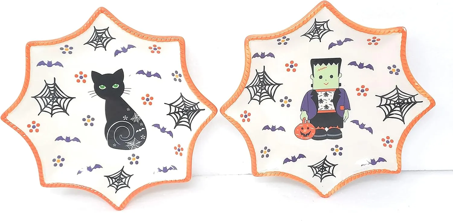 Temp-tations Various Dinnerware Pieces, Extras or Replacements (S/2 Boofetti Esmerelda/Lil Frankie Dessert Plates)