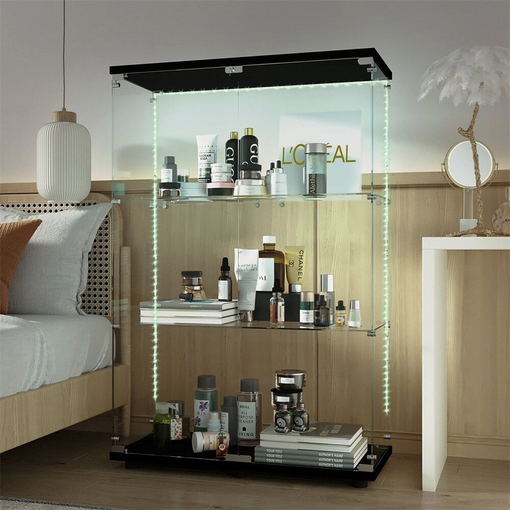 Tempered Glass Display Cabinet,Storage Cabinet,File Cabinet,with LED