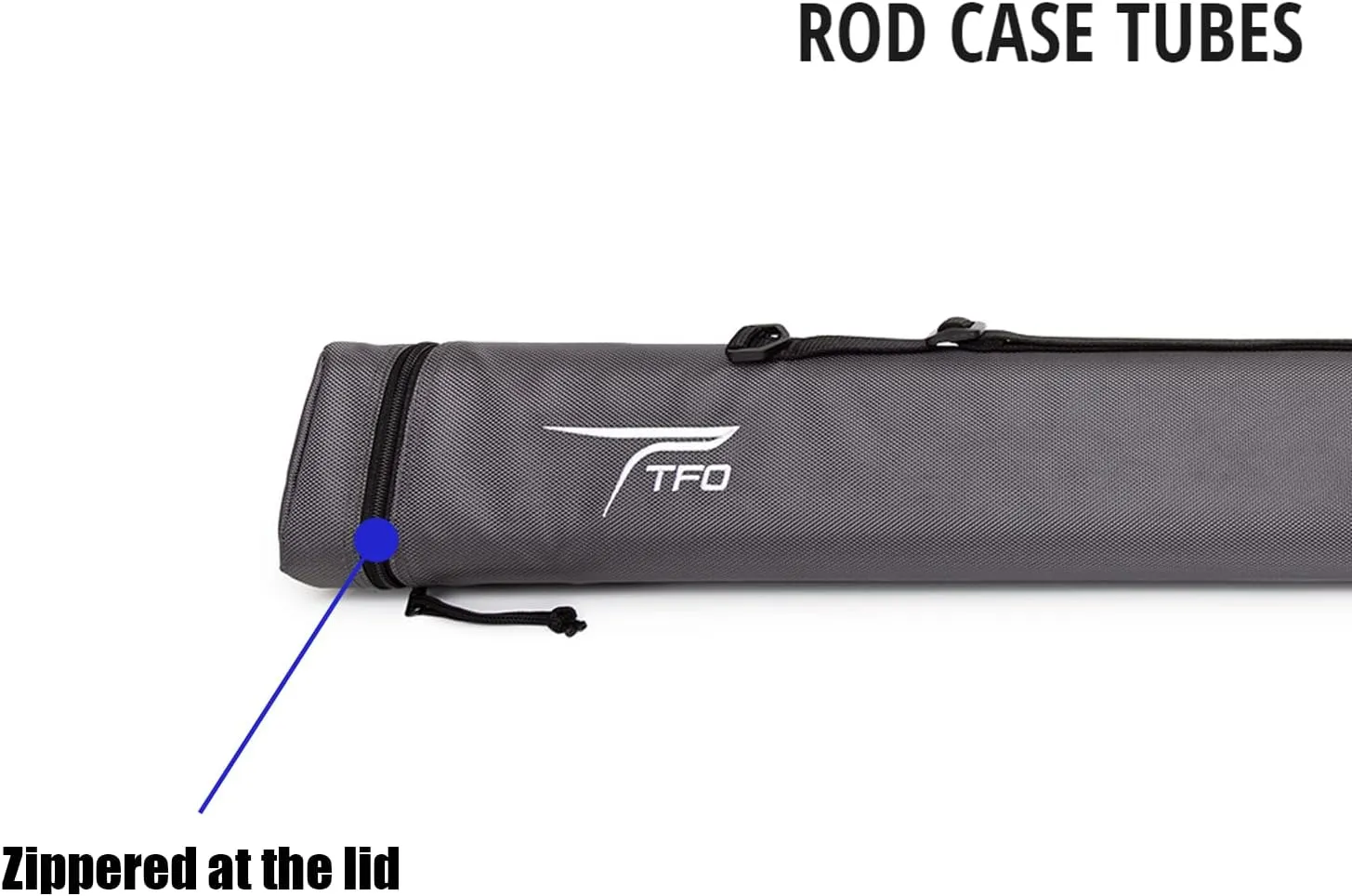 TEMPLE FORK OUTFITTERS (TFO) Lightweight Portable Cover Storage Triangular Fishing Rod Tackle Ropes Case Tubes