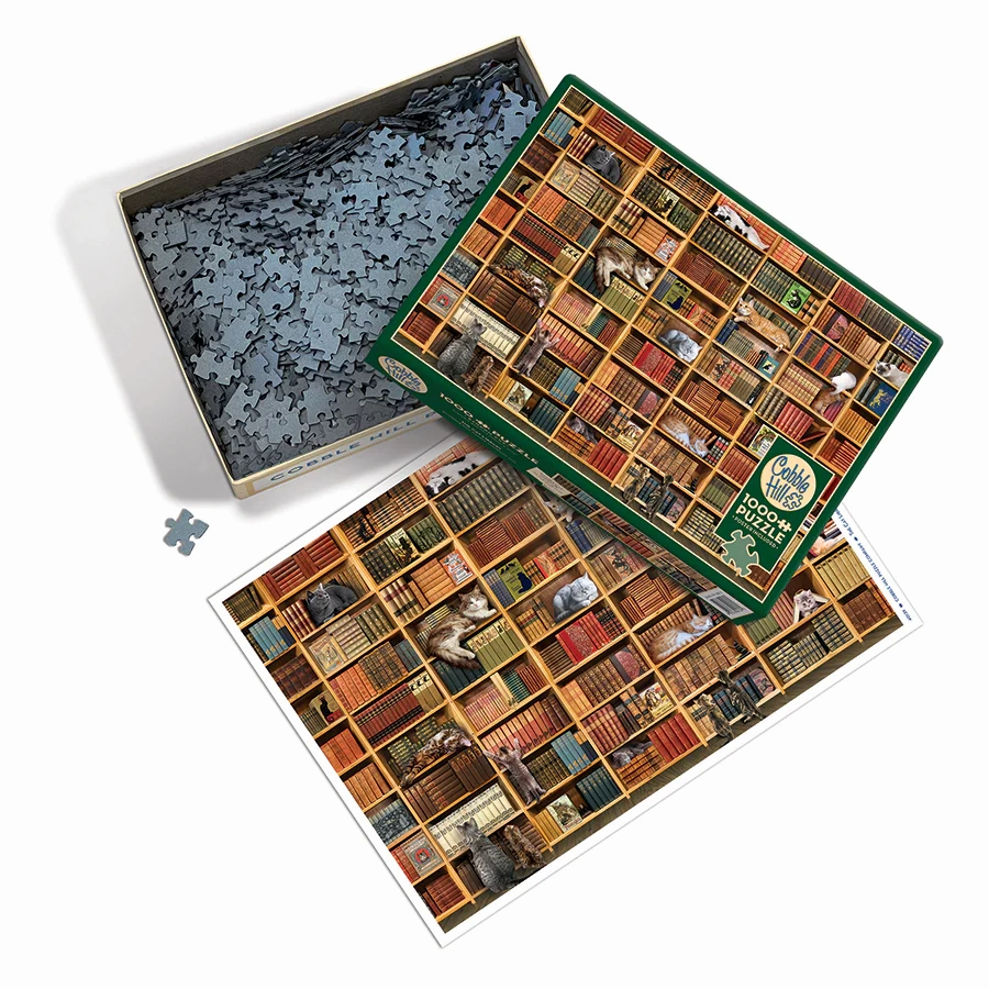 The Cat Library 1000pc, Compact