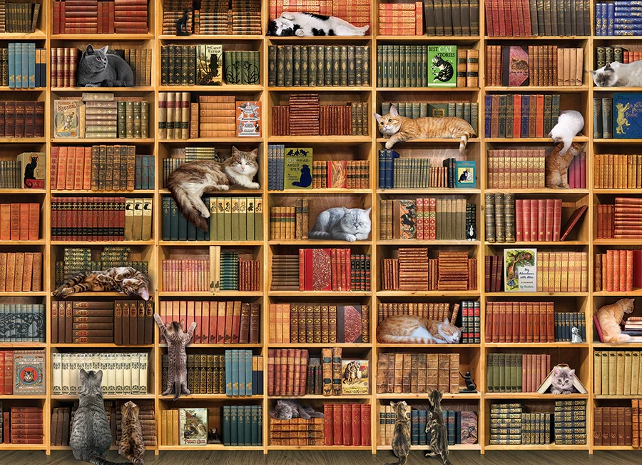 The Cat Library 1000pc, Compact