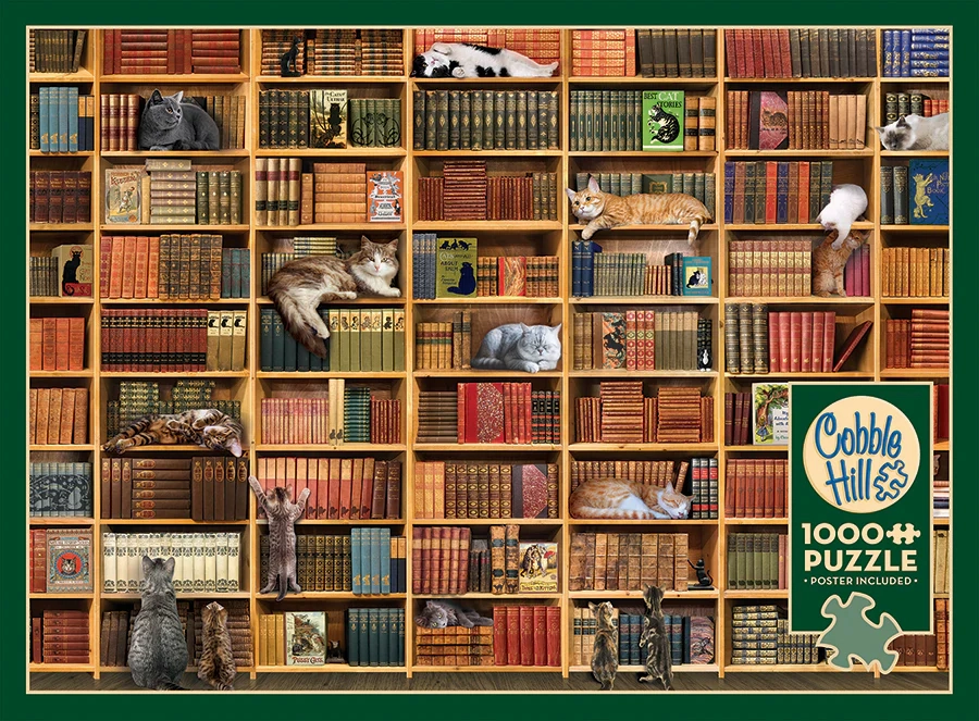 The Cat Library 1000pc, Compact