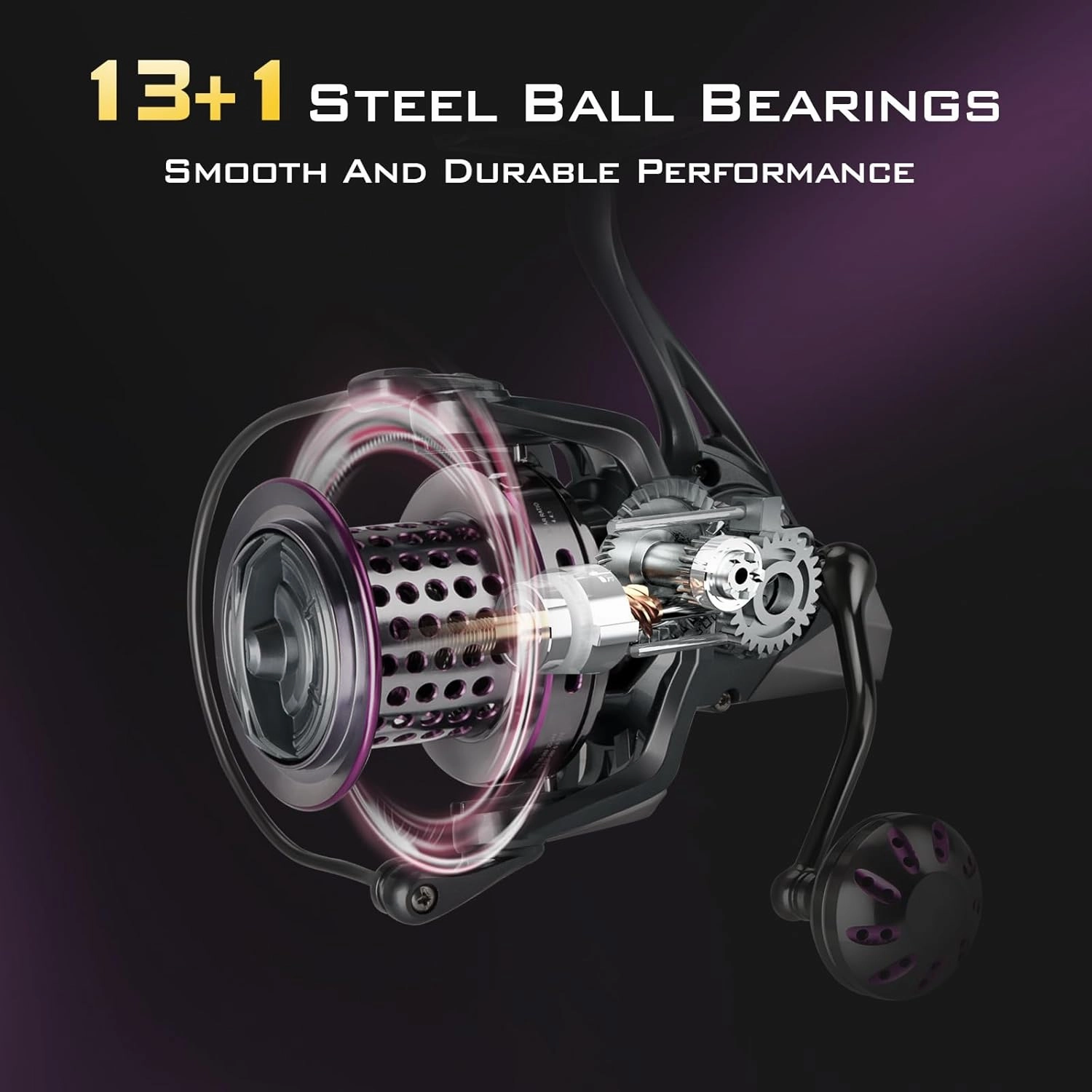 THKFISH Saltwater Spinning Reel 10000 Surf Fishing Reels Saltwater,13  1 BB,45LB Max Drag,Ultra Smooth Heavy Duty Reel with CNC Aluminum Spool Reels for Long Cast