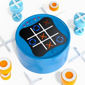 Tic Tac Toe Bolt Game, Electronic 3-in-1 Handheld Games Console for Kids Memory Growth, Portable Travel Games, Board Games for Kids and Adults, Christmas Birthday Gifts for Ages 3 