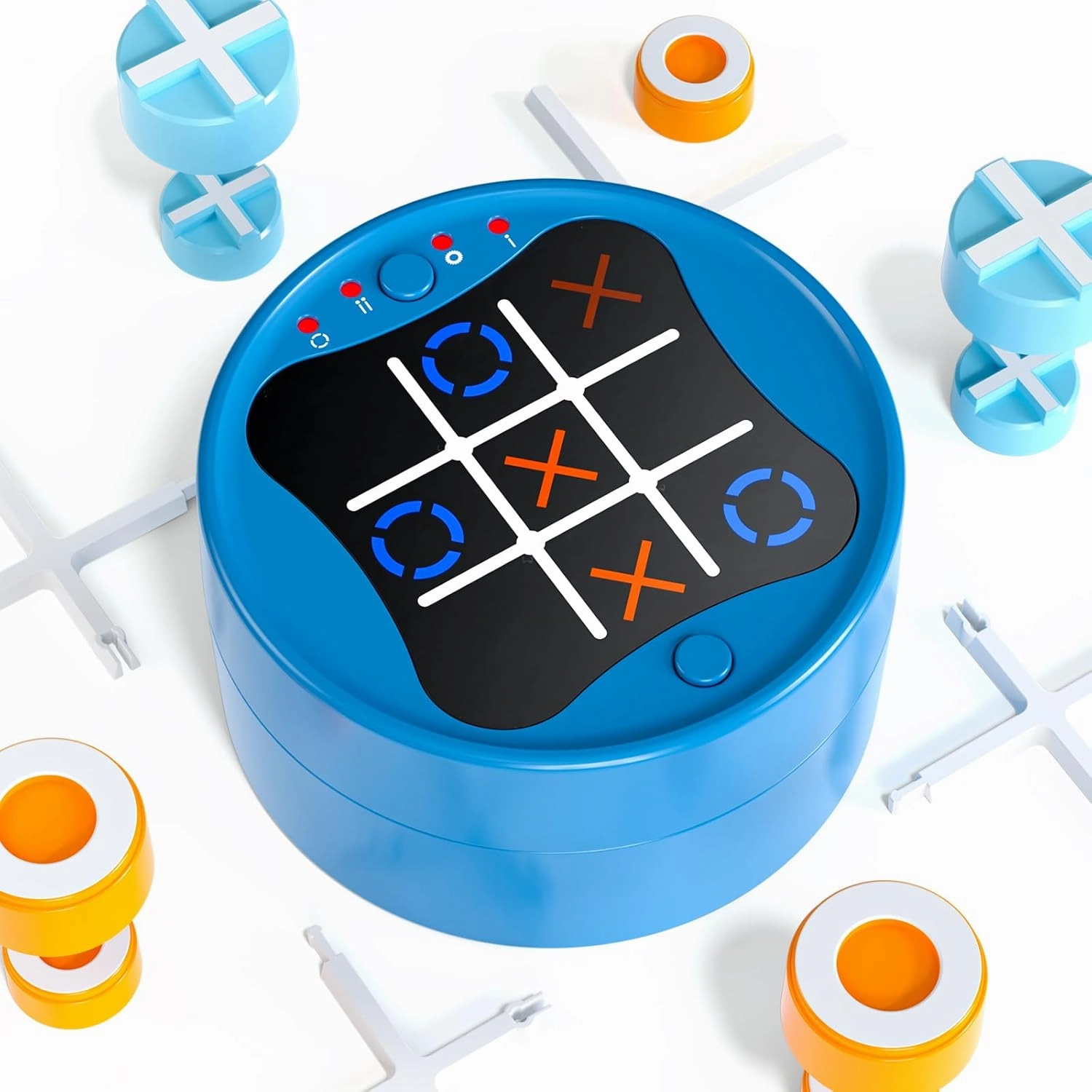 Tic Tac Toe Bolt Game, Electronic 3-in-1 Handheld Games Console for Kids Memory Growth, Portable Travel Games, Board Games for Kids and Adults, Christmas Birthday Gifts for Ages 3 