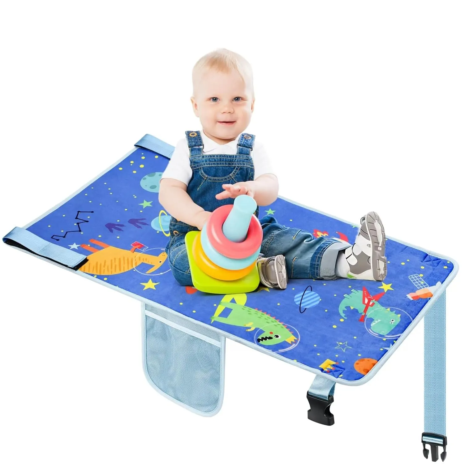 Toddler Airplane Bed, Airplane Seat Extender for Kids, Toddler Airplane Travel Essentials, Portable Toddler Travel Plane Bed, Airplane Flight Must Haves for Kids