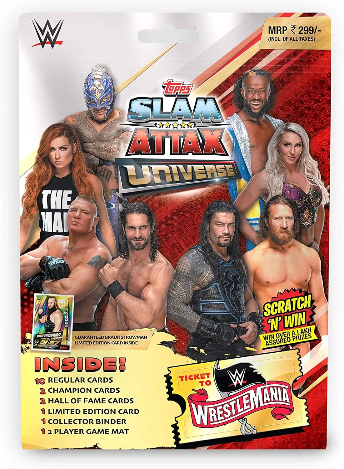 Topps India WWE Slam Attax Universe Edition 2019-20 (Smart Foil Bag)