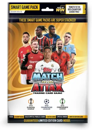 Topps UEFA Champions League Match Attax 24/25 Trading and Collectible Card Game - Smart Game Pack