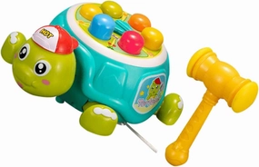 Tortoise Whack Game for Interactive Hammering Activity for Ages Pounding Turtle to Enhance Hand Eye Coordination and Reaction Skills