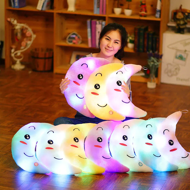Toy Luminous Pillow Soft Stuffed Plush Glowing Colorful Cushion Led Light Toys