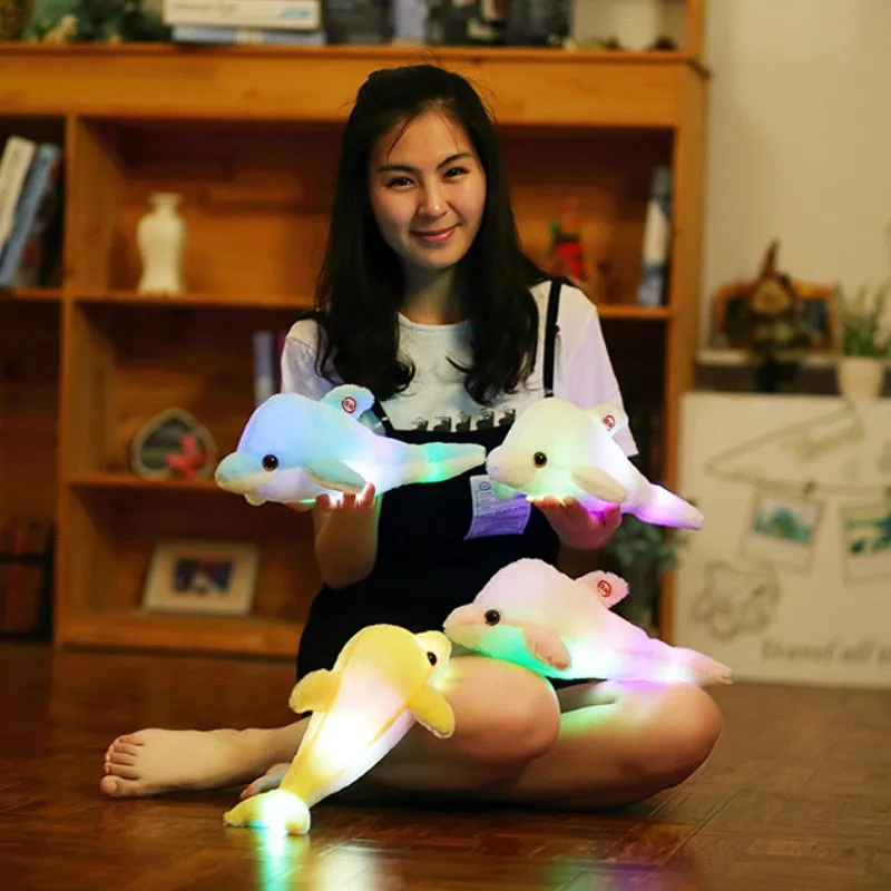 Toy Luminous Pillow Soft Stuffed Plush Glowing Colorful Cushion Led Light Toys