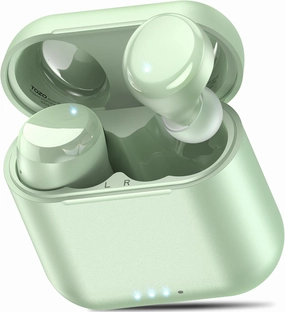 TOZO T6 True Wireless Earbuds Bluetooth 5.3 Headphones 50H Long Playtime, Wireless Charging Case, IPX8 Waterproof Stereo Earphones, Built-in Mic Calls, Headset Premium Deep Bass 32 Preset EQs via APP