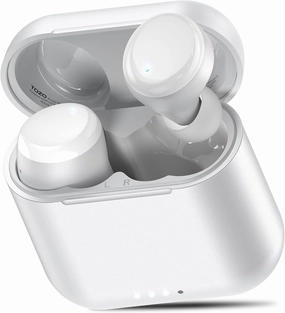 TOZO T6 True Wireless Earbuds Bluetooth 5.3 Headphones 50H Long Playtime, Wireless Charging Case, IPX8 Waterproof Stereo Earphones, Built-in Mic Calls, Headset Premium Deep Bass 32 Preset EQs via APP