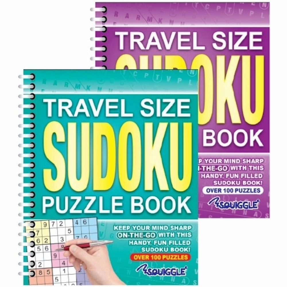 Travel Size Sudoku Book - Assorted Compact Puzzles High Quality