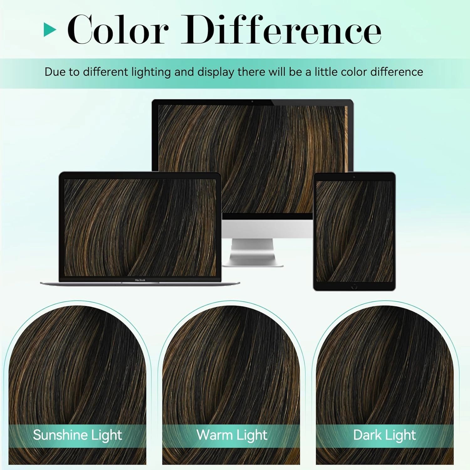 UKira Balayage Hair Extensions Real Human Hair, 12 Inch 100g 7pcs Natural Black to Chestnut Brown Ombre Clip in Hair Extensions, Natural Straight Remy Human Hair Clip in Extensions for Women