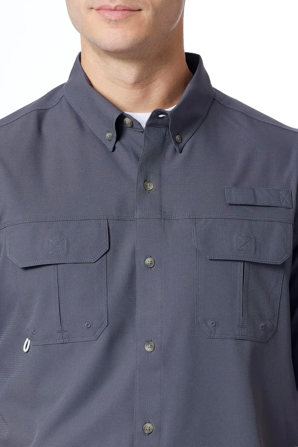 UNIONBAY Men's Ub Tech Short Sleeve Button Up Fishing Shirt