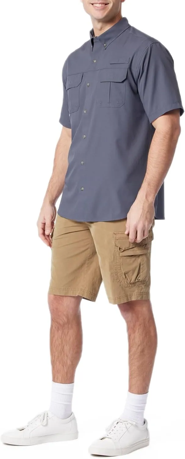UNIONBAY Men's Ub Tech Short Sleeve Button Up Fishing Shirt
