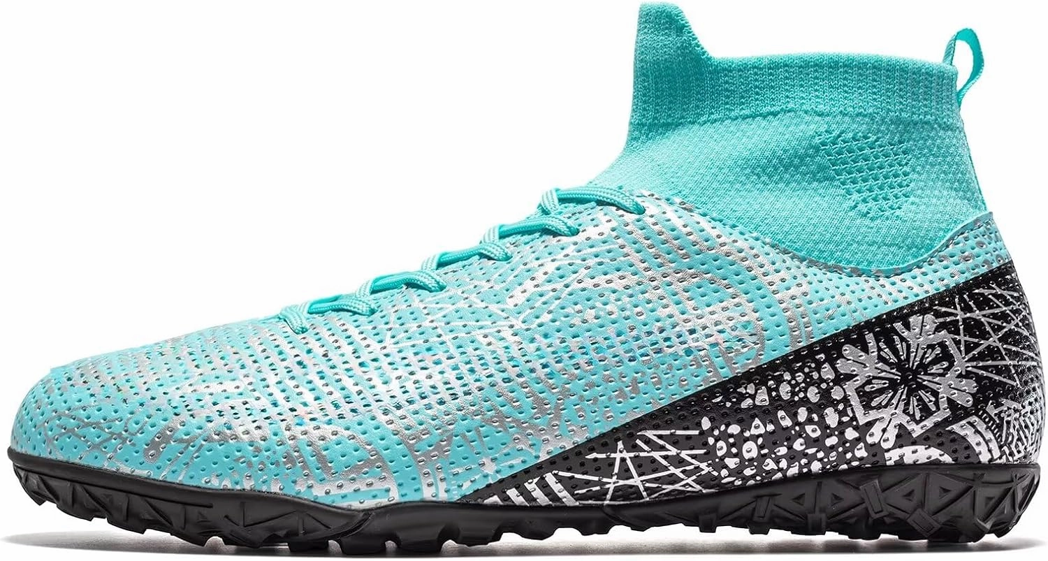 Unisex-Adult Turf Soccer Shoes Lightweight Training Futsal Shoes for Big Boys