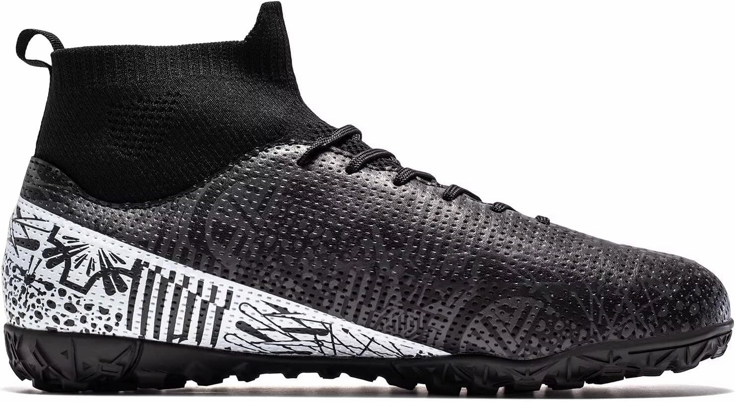 Unisex-Adult Turf Soccer Shoes Lightweight Training Futsal Shoes for Big Boys