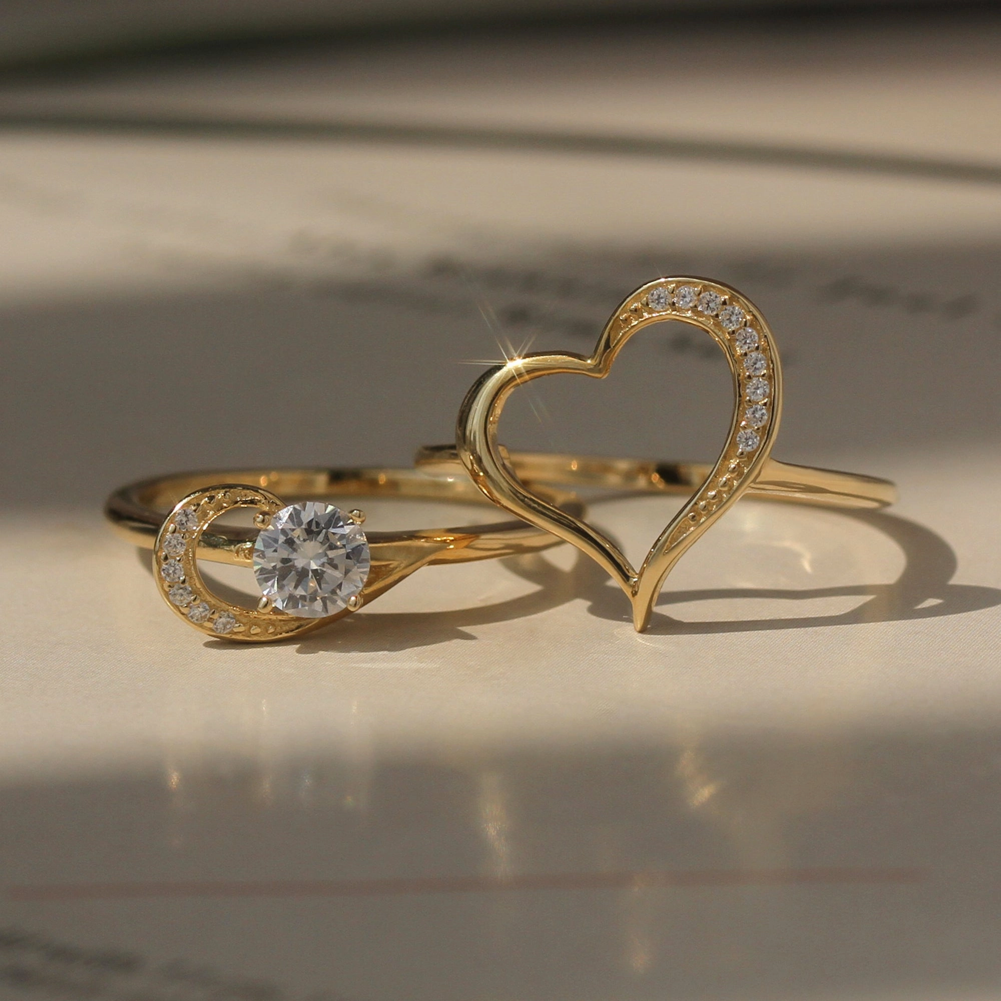 Unite Hearts: Puzzle Ring Set, 0.5 CT