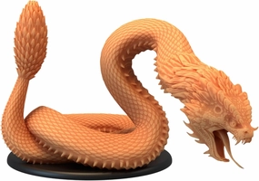 Unpainted DND Basilisk Ancient Miniature Figurine, Tabletop Gaming Collectible, Fantasy World, Ideal Gift for Dungeon Masters and Collectors - Designed by Epic Miniatures