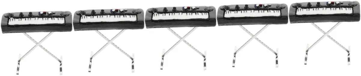 VANZACK 5pcs Mini Musical Instrument Model Miniature Electronic Organ Decor Electronic Organ Miniature for Home Dollhouse